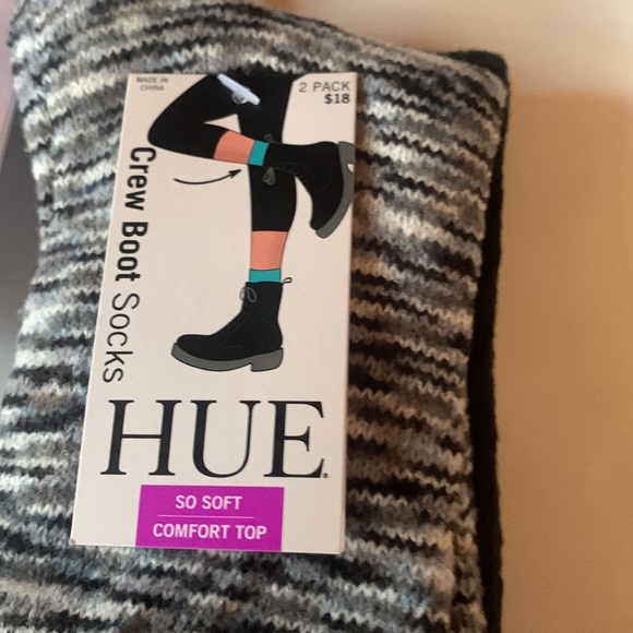 New HUE Women's Space Dye 2 Pack Boot Socks - Picture 5 of 6